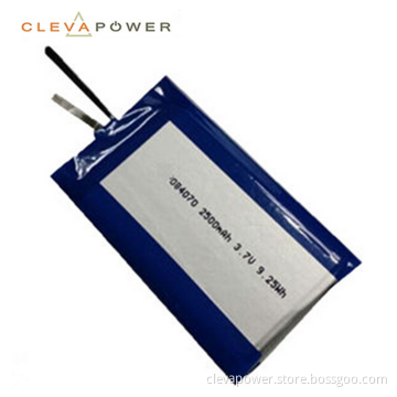 804070 3.7V 2500mAh Li-Polymer rechargeable Battery
